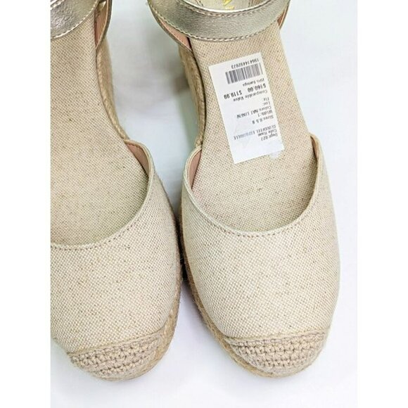 Cole Haan Cloudfeel Women's Espadrille Wedge Heels Linen Size 8.5 (MSRP $160) - Picture 4 of 7